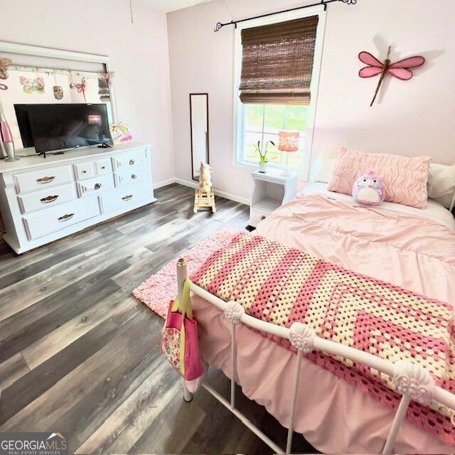 33 Mountain View Dr, Rockmart, GA 30153 - bedroom with wood finished floors and baseboards