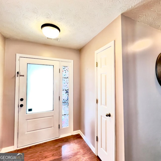 33 Mountain View Dr, Rockmart, GA 30153 - foyer featuring wood finished floors and a textured ceiling
