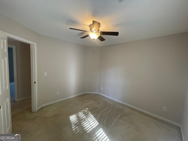 8100 Greens Mill Way, Loganville, GA 30052 - unfurnished room with a ceiling fan, carpet floors, and baseboards