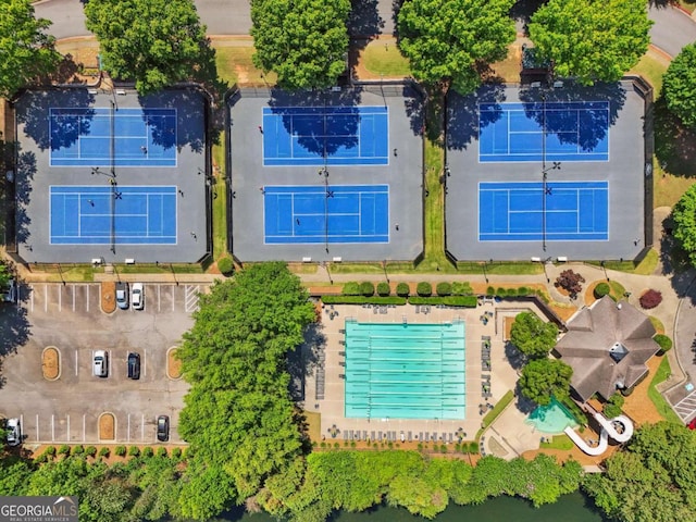 6935 Wakehurst Pl, Cumming, GA 30040 - bird's eye view of a pool