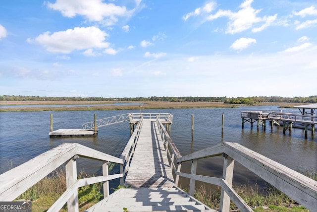 2091 Juliention Dr NE, Townsend, GA 31331 - dock area featuring a water view