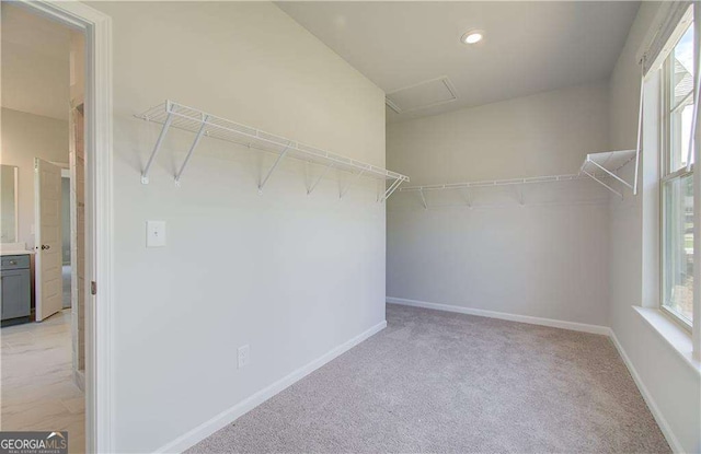 140 Cooper Cv E Lot 21, Fayetteville, GA 30215 - spacious closet with light carpet