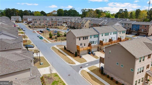 birds eye view of property featuring a residential view