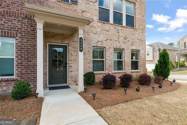 3420 Reagan Way, Lawrenceville, GA 30044 - entrance to property featuring brick siding