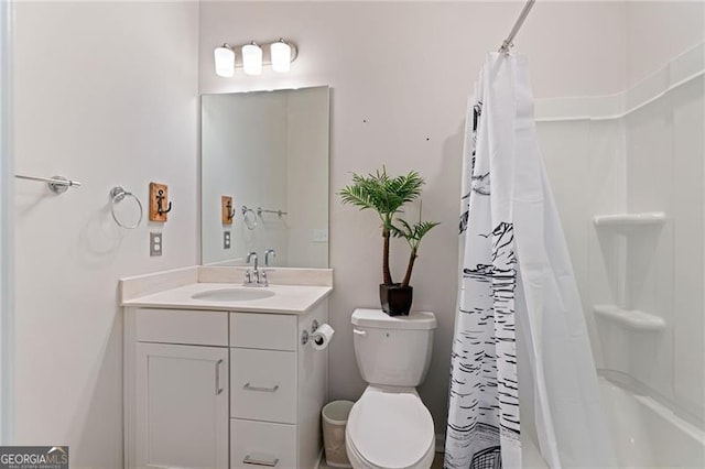 3420 Reagan Way, Lawrenceville, GA 30044 - full bath featuring vanity and shower / bathtub combination with curtain