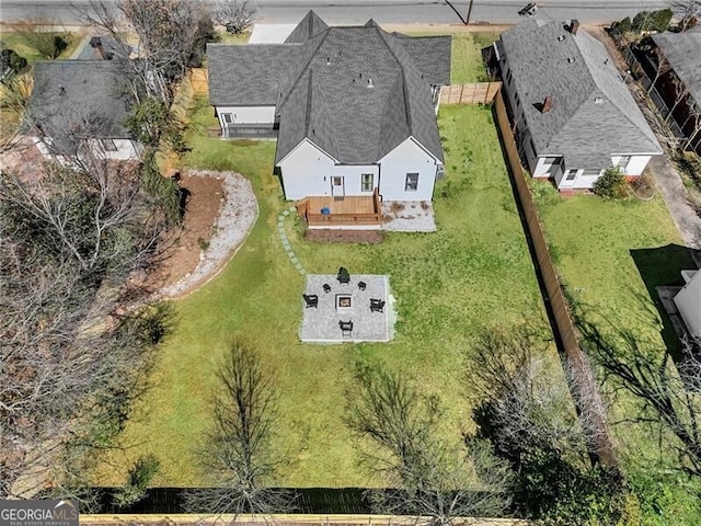 birds eye view of property