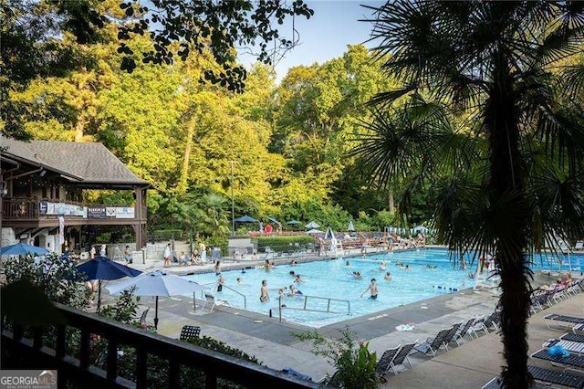 view of community pool