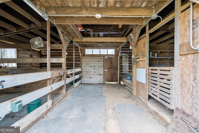 view of stable
