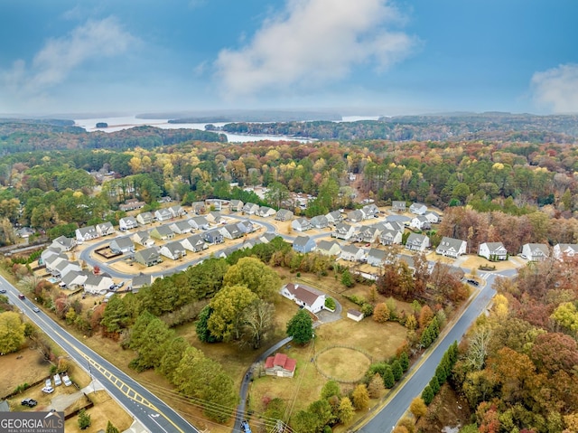 bird's eye view featuring a residential view