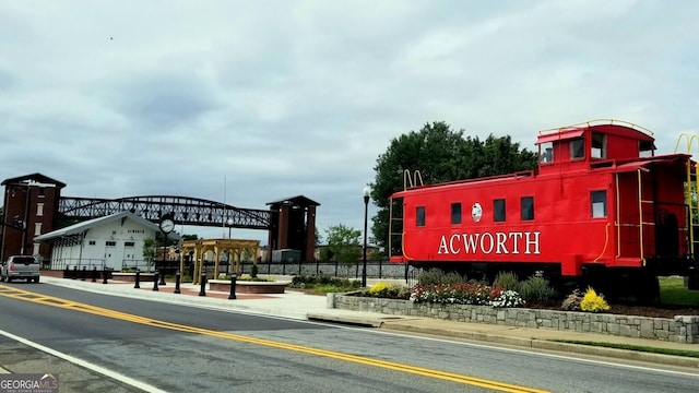 view of street with curbs and sidewalks