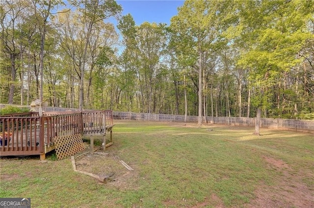 209 Red Fern Ct, Canton, GA 30114 - view of yard with a deck