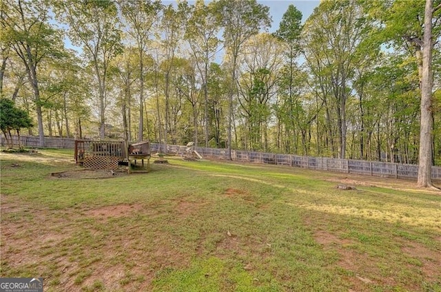 209 Red Fern Ct, Canton, GA 30114 - view of yard featuring a wooden deck