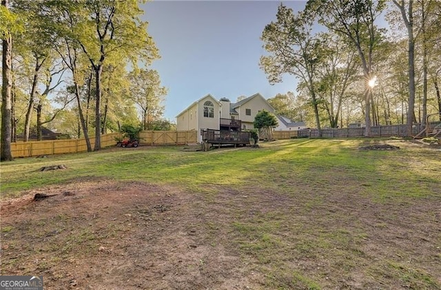 209 Red Fern Ct, Canton, GA 30114 - view of yard with a deck