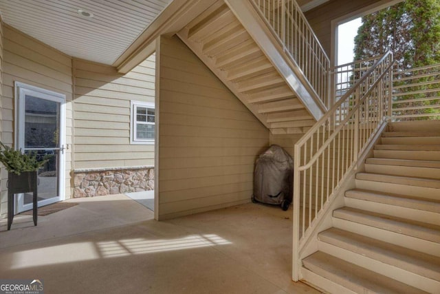 view of stairway