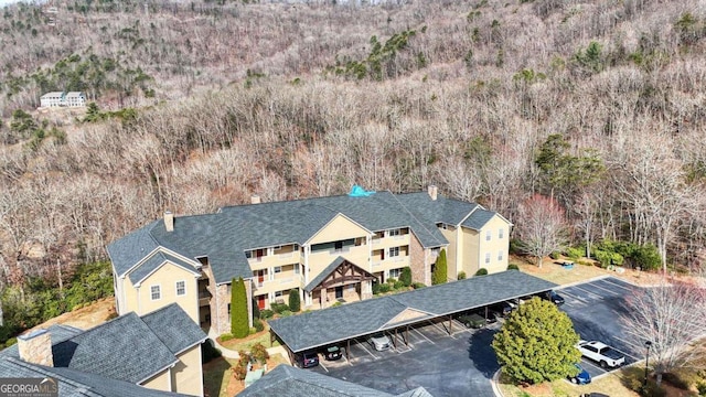 aerial view of property and surrounding area