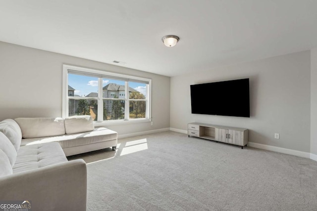 214 Leland Way, Woodstock, GA 30188 - carpeted living area featuring visible vents and baseboards