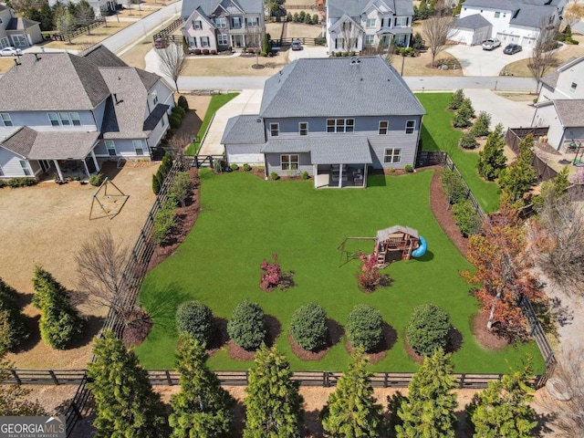 214 Leland Way, Woodstock, GA 30188 - birds eye view of property featuring a residential view