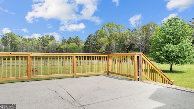745 Pleasant Valley Rd SE, Silver Creek, GA 30173 - view of patio / terrace with view of scattered trees