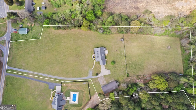 745 Pleasant Valley Rd SE, Silver Creek, GA 30173 - aerial view of property and surrounding area with property boundaries highlighted
