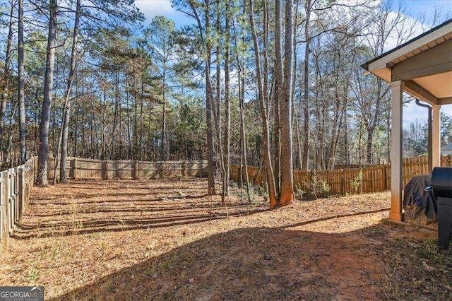 75 Glen Abbey Cir, Fairburn, GA 30213 - view of yard featuring a fenced backyard