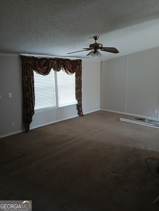 2791 Pulaski Rd, Statesboro, GA 30458 - interior space featuring baseboards, carpet flooring, visible vents, and ornamental molding