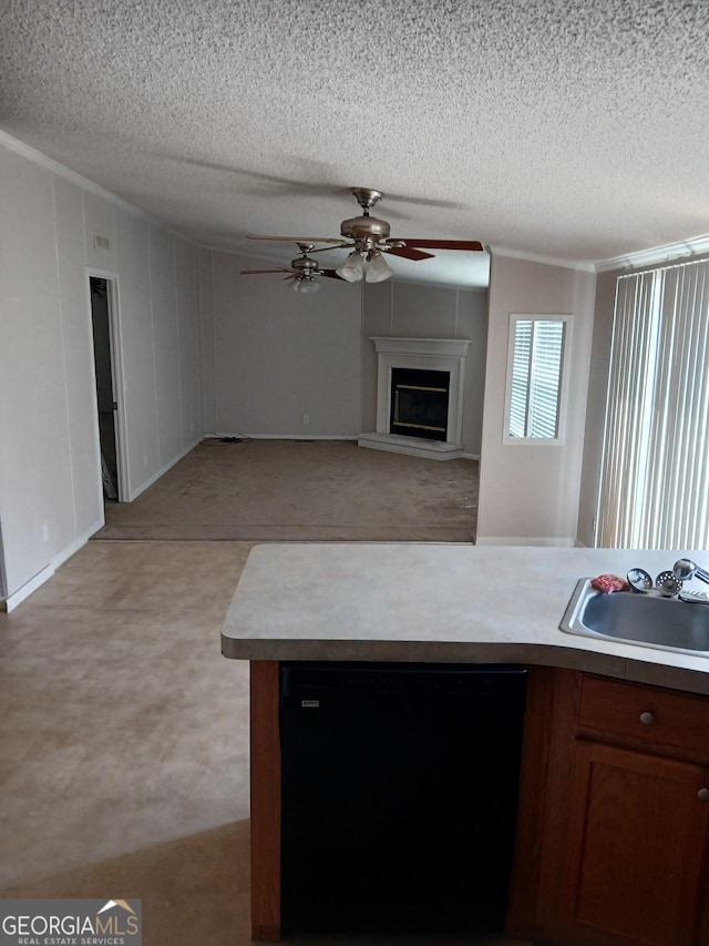 2791 Pulaski Rd, Statesboro, GA 30458 - unfurnished living room featuring a textured ceiling, visible vents, and plenty of natural light