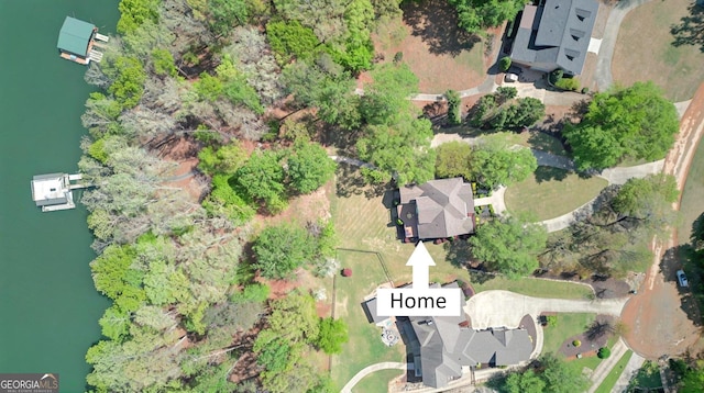 804 Eagleview, Anderson, SC 29625 - aerial view of property and surrounding area featuring a nearby body of water