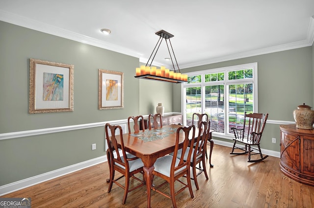 804 Eagleview, Anderson, SC 29625 - dining room with crown molding and wood finished floors