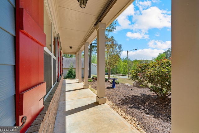 328 Spence Cir, Ball Ground, GA 30107 - view of covered porch
