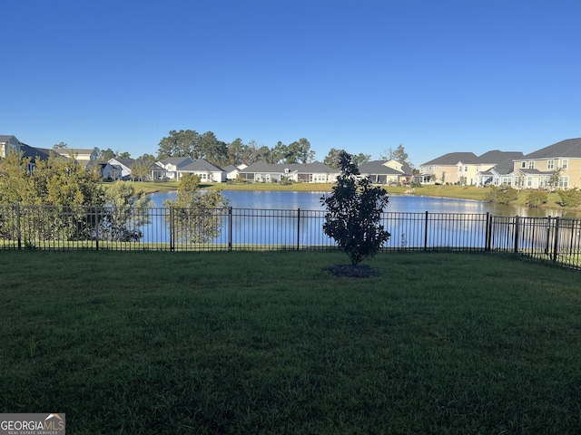 155 Martello Rd, Pooler, GA 31322 - view of yard featuring a water view, fence, and a residential view