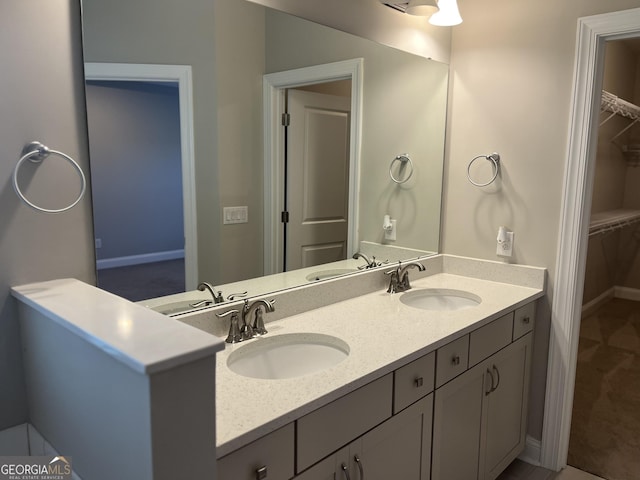 155 Martello Rd, Pooler, GA 31322 - full bathroom with a sink and a walk in closet