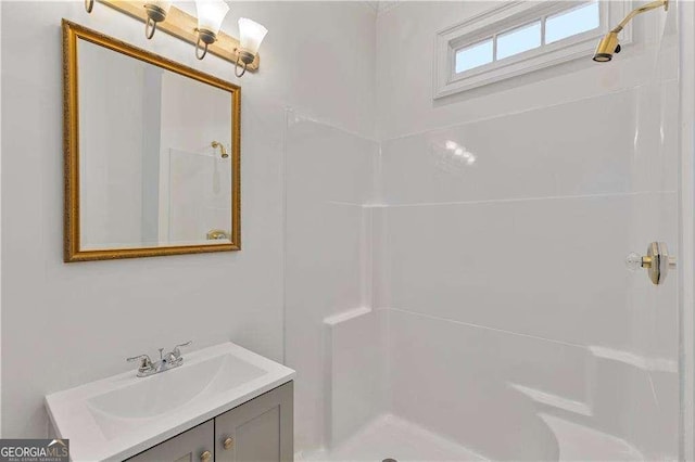 873 Monroe Cir NE, Atlanta, GA 30308 - full bathroom featuring vanity and walk in shower
