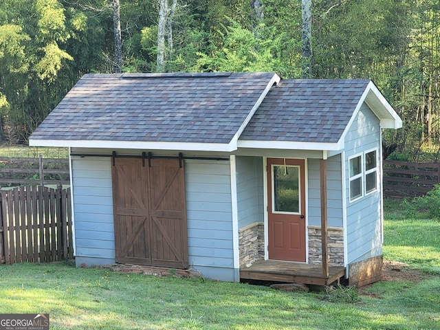 60 Bartlett Way, Dallas, GA 30157 - view of shed with a forest view