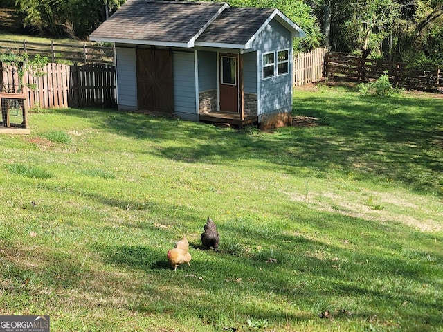 60 Bartlett Way, Dallas, GA 30157 - view of yard featuring an outdoor structure