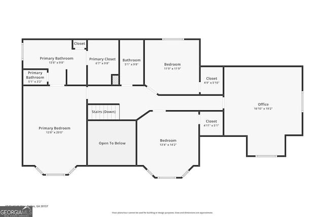 60 Bartlett Way, Dallas, GA 30157 - room layout