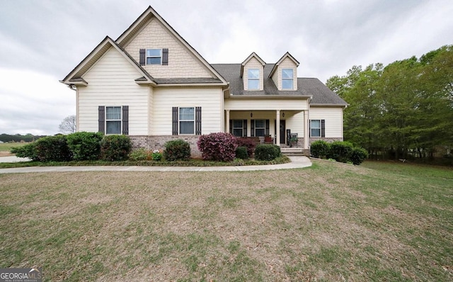 393 Old Good Hope Rd, Good Hope, GA 30641 - craftsman-style house with a front lawn and covered porch