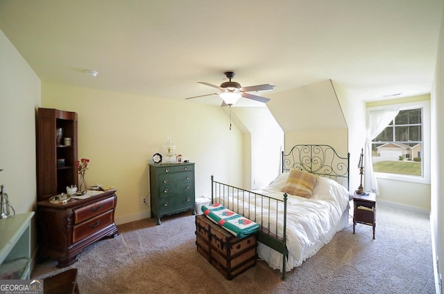393 Old Good Hope Rd, Good Hope, GA 30641 - bedroom featuring carpet flooring, baseboards, and ceiling fan