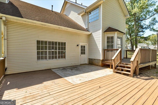 3612 River Mill Ct, Ellenwood, GA 30294 - wooden deck with a patio area