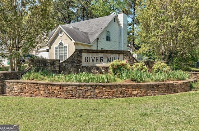 3612 River Mill Ct, Ellenwood, GA 30294 - community / neighborhood sign with a yard