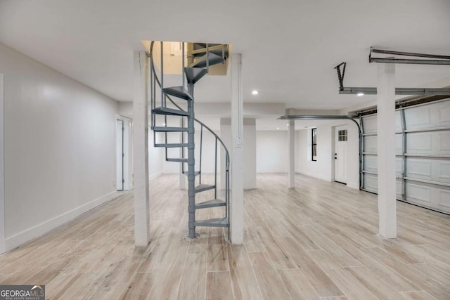 155 Indian Bend Dr, Lagrange, GA 30240 - garage with baseboards and recessed lighting