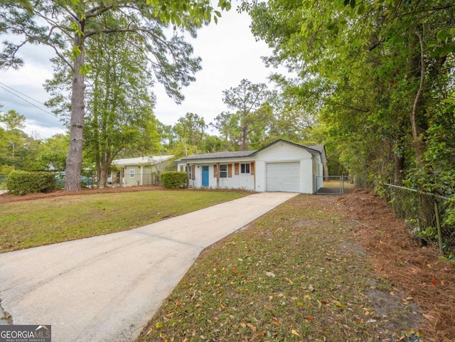 244 Sherwood Ln, Brunswick, GA 31525 - ranch-style home with concrete driveway and a garage