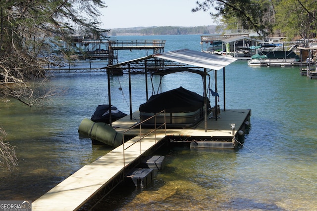 1762 Green Rd, Buford, GA 30518 - dock area featuring a water view