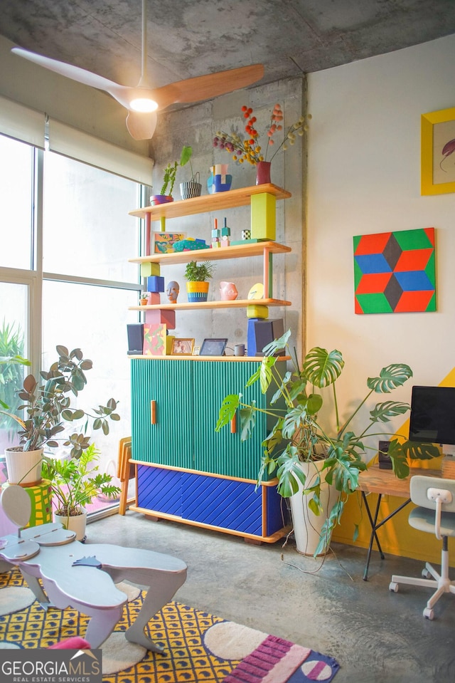 130 Arizona Ave NE Unit 415, Atlanta, GA 30307 - rec room with concrete floors