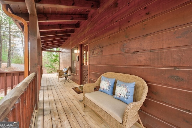 425 Rhonda Ln, Mineral Bluff, GA 30559 - view of wooden deck