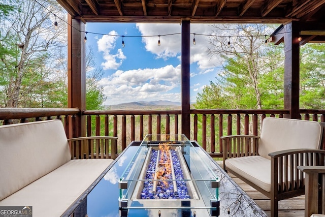 425 Rhonda Ln, Mineral Bluff, GA 30559 - deck with a mountain view