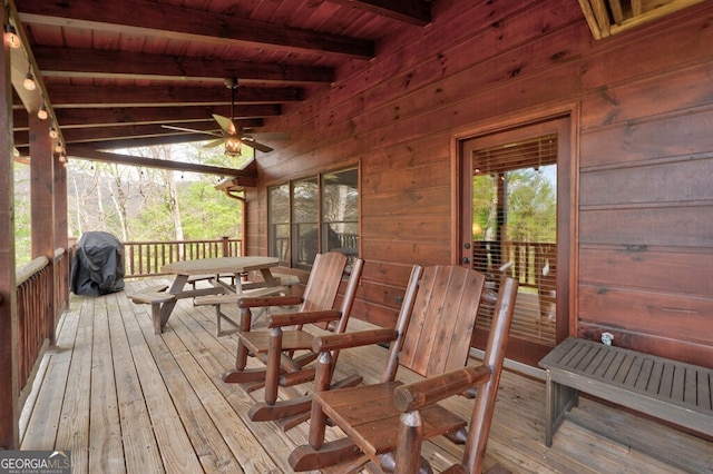 425 Rhonda Ln, Mineral Bluff, GA 30559 - deck featuring grilling area