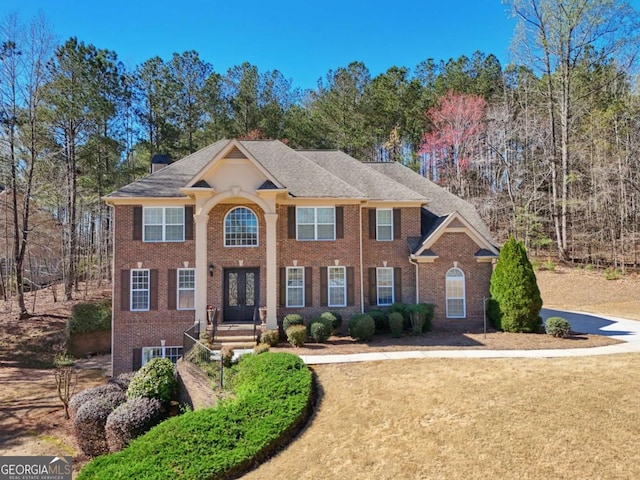 5615 Toccoa Dr, Douglasville, GA 30135 - view of front of property featuring french doors and brick siding