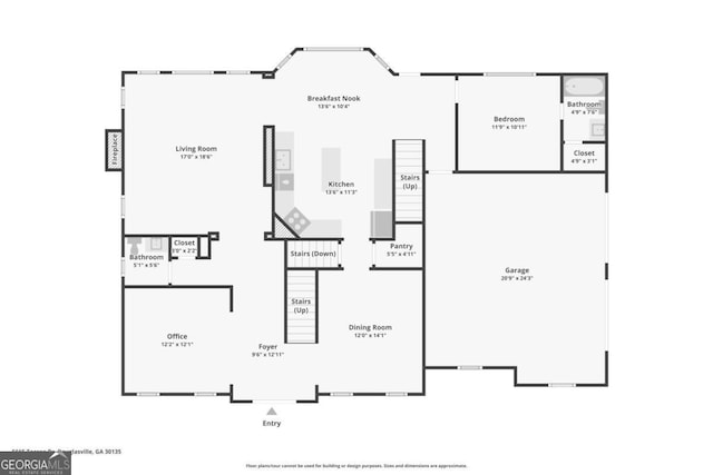 5615 Toccoa Dr, Douglasville, GA 30135 - plan
