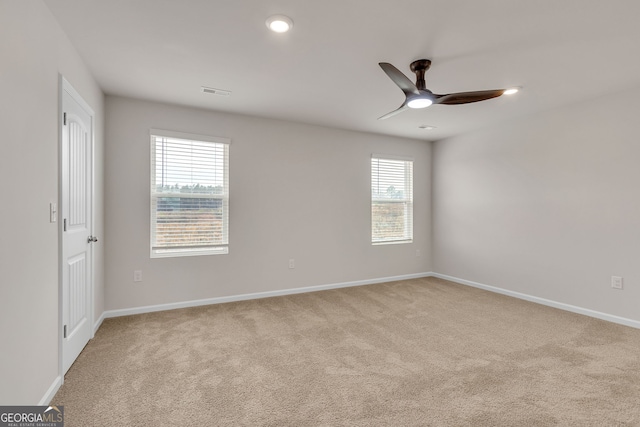 219 Rusty Plow Ln Unit 69, Perry, GA 31069 - carpeted spare room with ceiling fan, baseboards, and visible vents