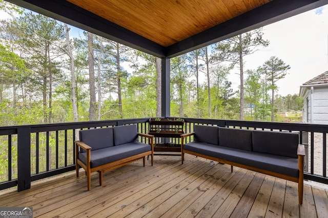 view of sunroom / solarium
